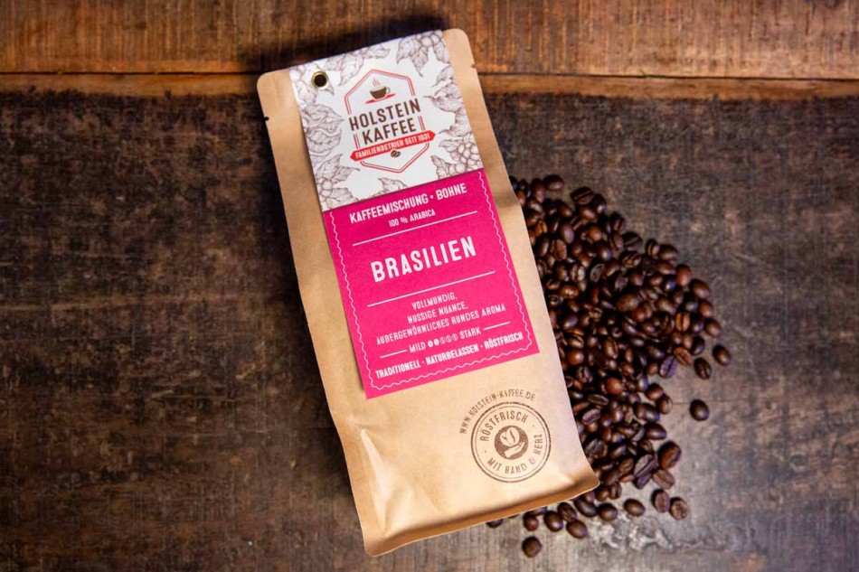 Kaffee Brasilien mild - Filter (ganze Bohne) standard