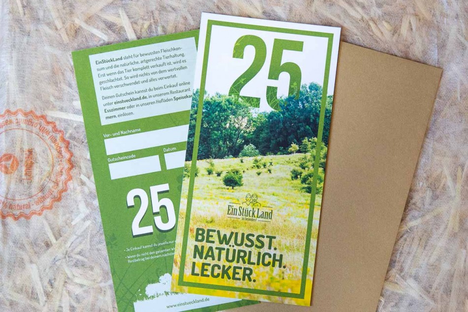 Gutschein 25€ Per Post standard