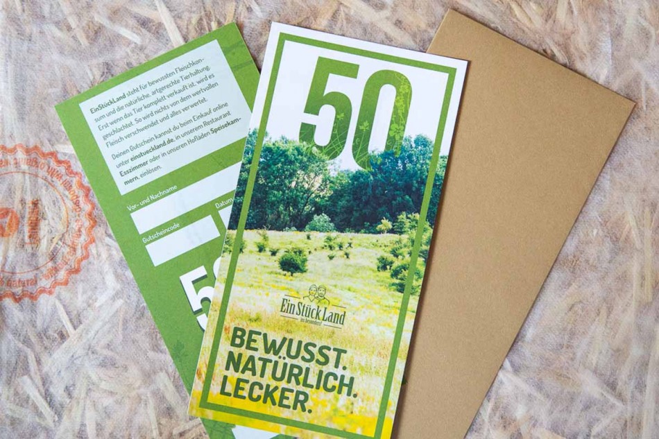 Gutschein 50 € Per Post standard