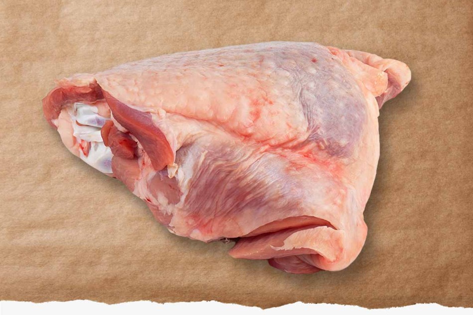 Puten Oberkeule m. Haut standard
